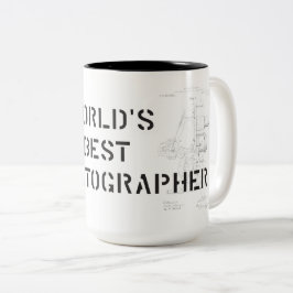 Beste der Kameramann-Tasse der Welt Zweifarbige Tasse
