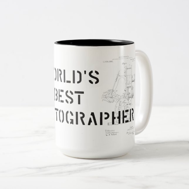 Beste der Kameramann-Tasse der Welt Zweifarbige Tasse (VorderseiteRechts)