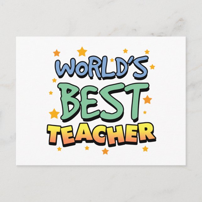 Beste der Lehrer-Postkarte der Welt Postkarte (Vorderseite)