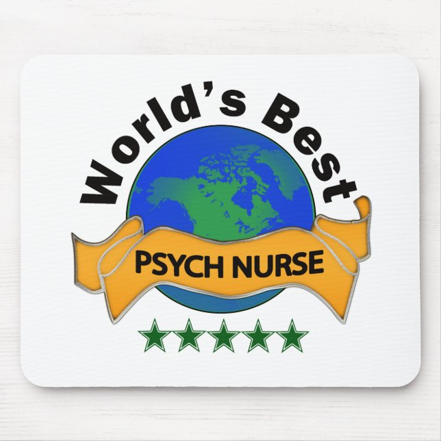Beste der Psych der Welt Krankenschwester Mousepad (Vorne)