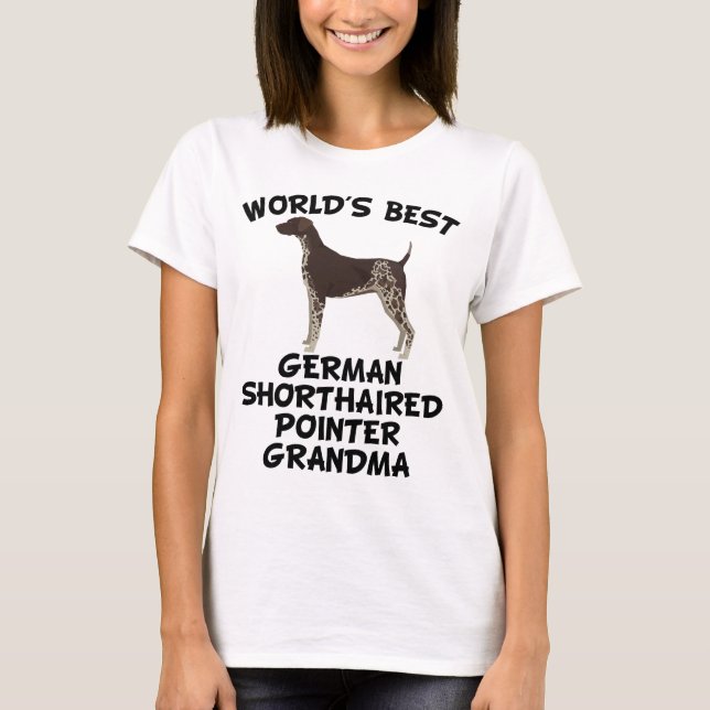 Beste deutsche der kurzhaarige Zeiger-Großmutter T-Shirt (Vorderseite)