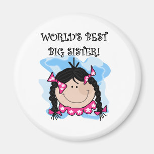 Beste die große Schwester-T-Shirts der schwarzes Magnet