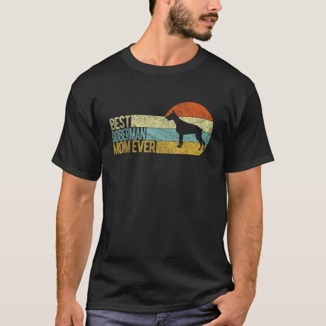 Beste Doberman Mama je Doberman Mama Dobermann Dog T-Shirt (Vorderseite)