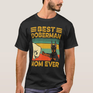 Beste Dobermann Pinscher-Mutter überhaupt Lustig V T-Shirt