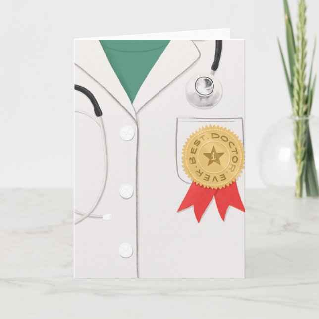 Beste Doctor je Grußkarte Karte (Vorderseite)