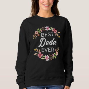 Beste Doda je jüdische Tante Floral Sweatshirt