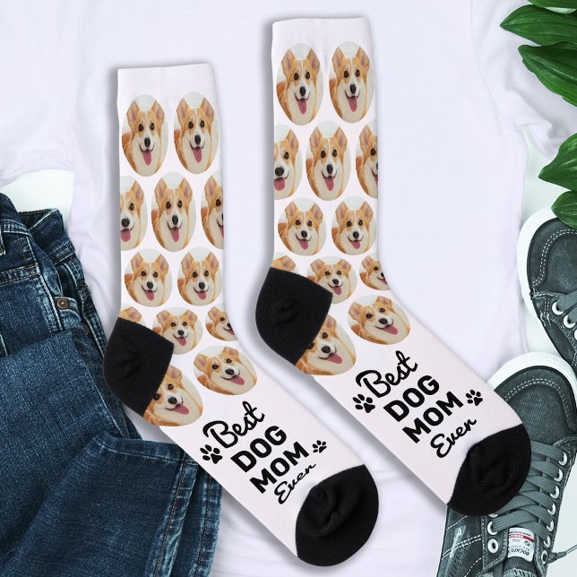 Beste DOG-MAMA je Personalisiertes Niedliches Pet- Socken (Von Creator hochgeladen)