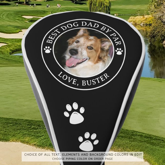 BESTE DOG-VATER NACH PAR-Foto Druckfarben Golf Headcover (Von Creator hochgeladen)