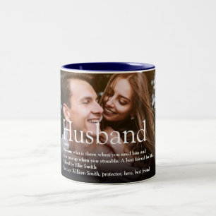 Beste Ehefrau der Welt Definition Foto Zweifarbige Tasse