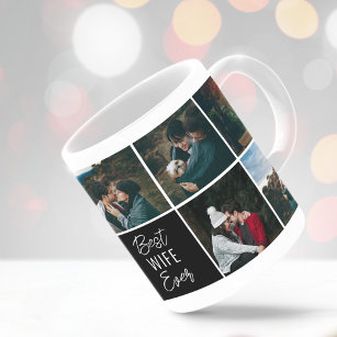Beste Ehefrau je Personalisiertes Foto Kaffee Tass Kaffeetasse