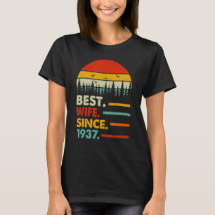 Beste Ehefrau seit 1937 86 Jahre Hochzeit T-Shirt