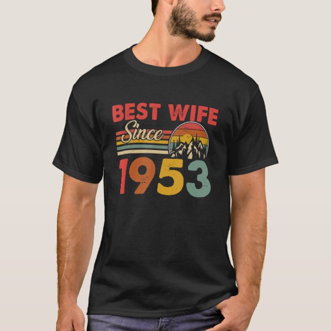 Beste Ehefrau seit 1953 Epic Matching 70. Wedding  T-Shirt (Vorderseite)