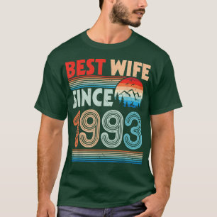 Beste Ehefrau seit 1993 Happy Husband Verheiratet  T-Shirt
