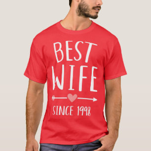 Beste Ehefrau seit 1998 für 25. Silberhochzeit und T-Shirt
