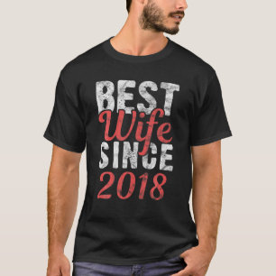 Beste Ehefrau seit 2018 2. Frauenjubiläum T-Shirt