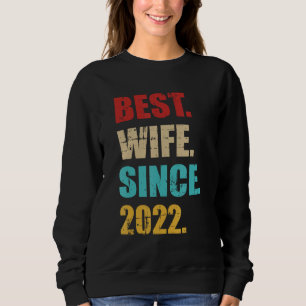 Beste Ehefrau seit 2022 zum 3. Sweatshirt