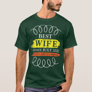 Beste Ehefrau seit Juli 2020 T-Shirt