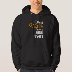 Beste Ehefrau seit Juni 1981 Hoodie