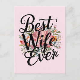 Beste Ehefrau überhaupt  Postkarte