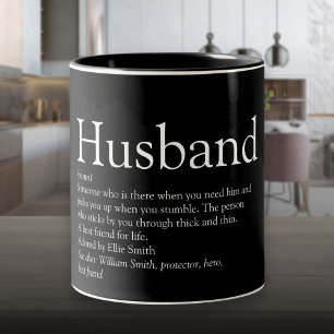 Beste Ehemann der Welt Definition Zweifarbige Tasse