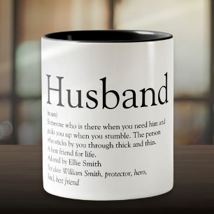 Beste Ehepartner der Welt Definition Modern Lustig Zweifarbige Tasse