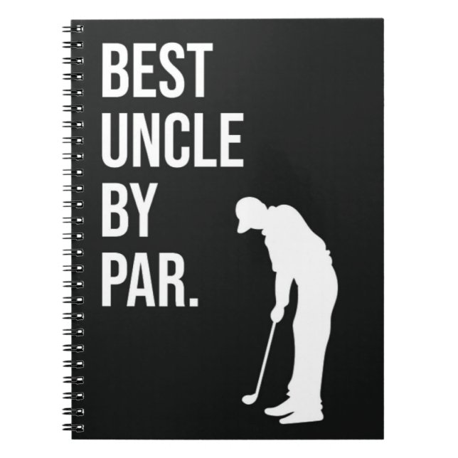 Beste Einheit für Par Black und Weiß für Golfer Sp Notizblock (Vorderseite)