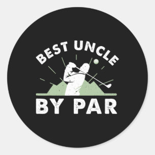 Beste Einheit nach Par Golf Design für Uncle Runder Aufkleber