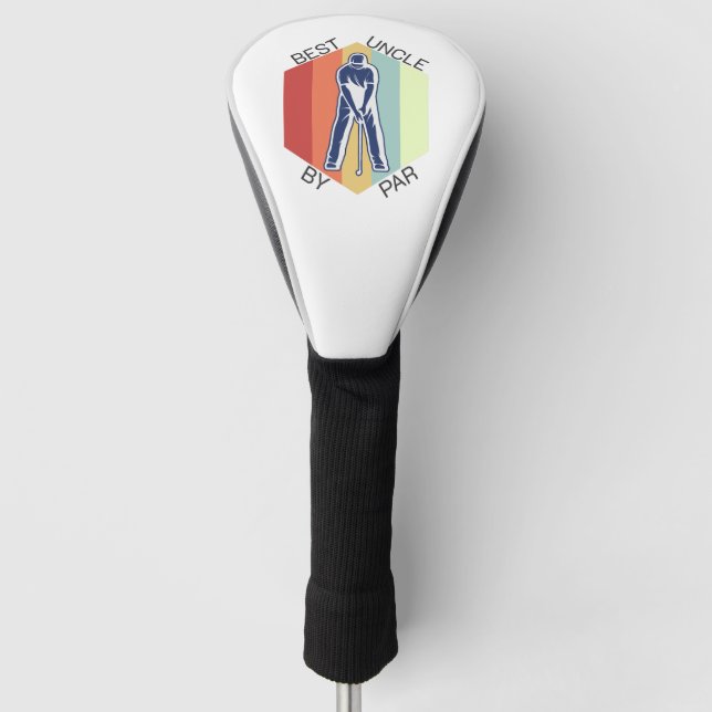 Beste Einheit nach Par Retro Golf Headcover (Vorderseite)