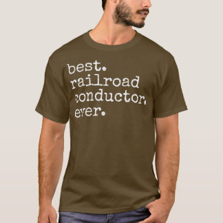 Beste Eisenbahn-Konduktorin Ever Funny Regen T-Shirt