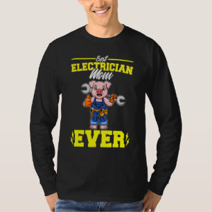 Beste Elektriker-Mutter überhaupt Elektronische Te T-Shirt