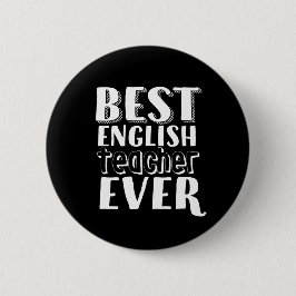 Beste Englischlehrerin je Lehrertagsgeschenk Button