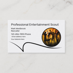 Beste Entertainment-Scout-Geschäftskarten Visitenkarte