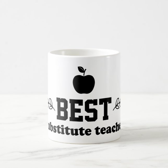 Beste Ersatzlehrerin Kaffeetasse (Mittel)