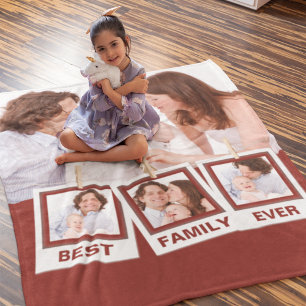 Beste Familie überhaupt Benutzerdefinierte Instagr Fleecedecke