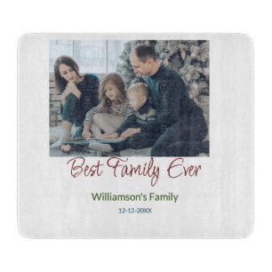 Beste Familie überhaupt Familienname Bild Datum Ja Schneidebrett