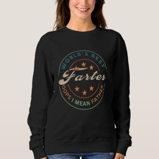 Beste Farter je Oops I Gemein Vaterina Furz Retro  Sweatshirt