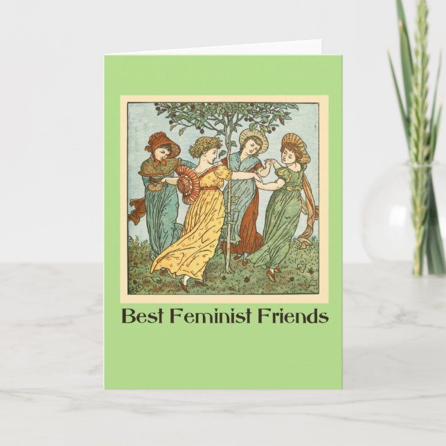 Beste feministische Freunde Karte (Vorderseite)