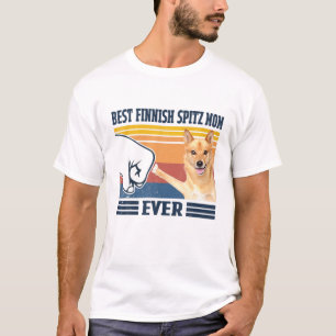 Beste finnische Spitz-Mama je Funny Dog Mama Mütte T-Shirt