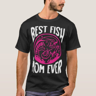 Beste Fisch-Mutter Aller Aquarianer Aquarium Salzw T-Shirt