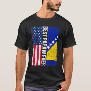 Beste Flagge der USA & Bosnien und Herzegowina T-Shirt