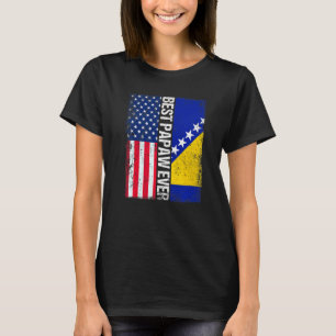 Beste Flagge der USA & Bosnien und Herzegowina T-Shirt