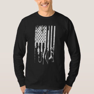 Beste Flagge des Jagdgewässers USA T-Shirt