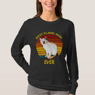 Beste Flammen-Mutter ever Flame Point Siamese Kat T-Shirt