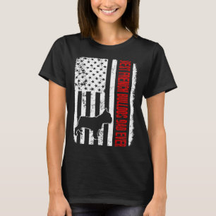 Beste französische Bulldog-Vater-Fahne T-Shirt