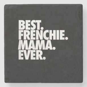 beste französische Mama aller Zeiten französisches Steinuntersetzer