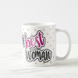 Beste Frauen-Tasse mit rosa Chrom-Effekt Kaffeetasse