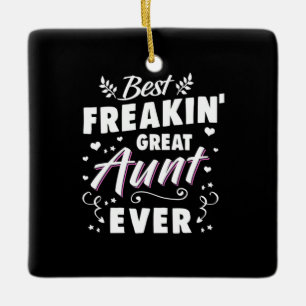 Beste Freakin Große Tante je Keramikornament