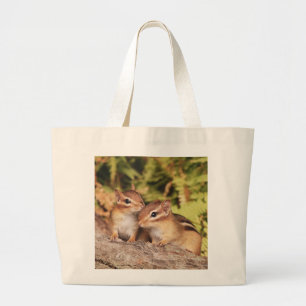 Beste Freund-BabyChipmunks Jumbo Stoffbeutel