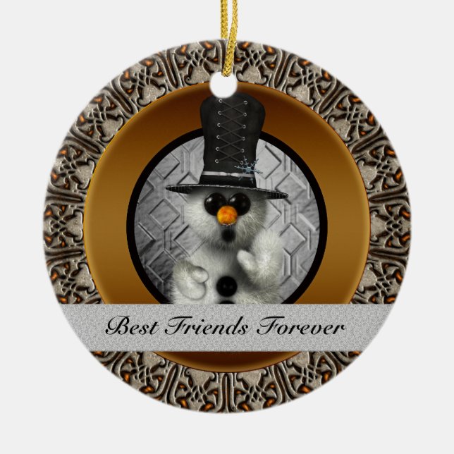 Beste Freund-für immer Keramik Ornament (Vorne)