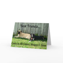 Beste Freund-Gruß-Karte für große Hundeliebhaber
